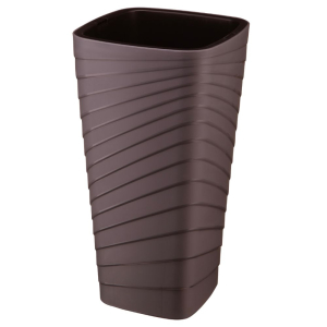 Doniczka kwadratowa TWISTA 30x56cm brąz